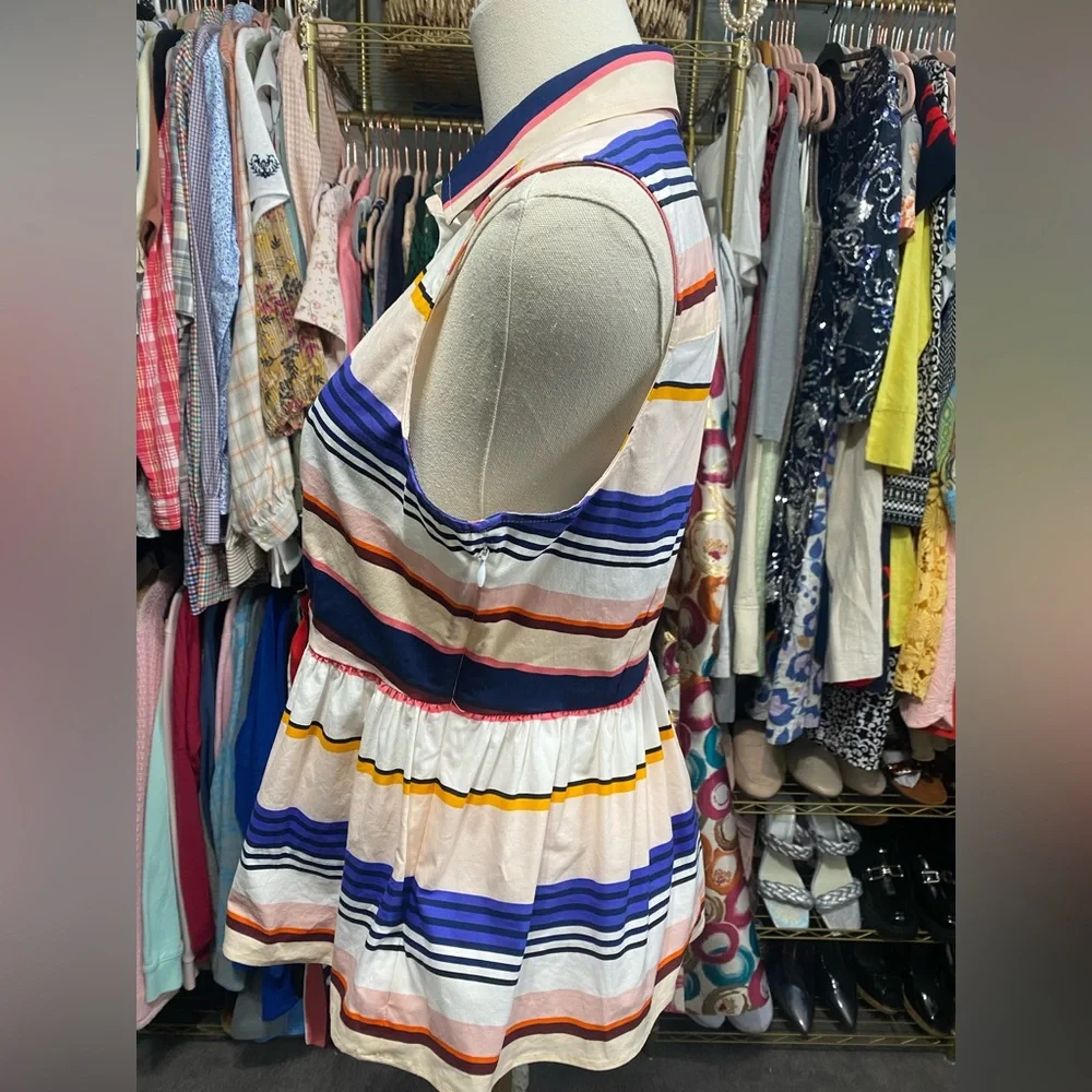 Kate Spade New York Spring 2017 Ready-to-Wear... live Colorfully Top Size M - Picture 4 of 12